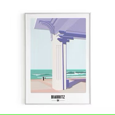 A3-poster BIARRITZ