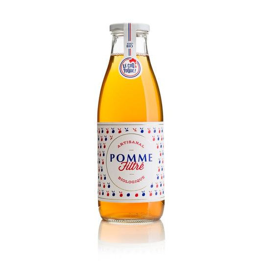 ORGANIC FILTERED APPLE JUICE 75CL by LE COQ TOQUE available at Les Belles Saveurs.
