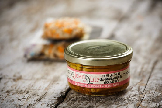 TUNA FILLET GERMON IN ORGANIC OLIVE OIL by JEAN de LUZ available at Les Belles Saveurs.