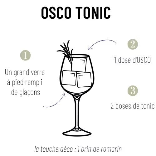 OSCO aperitief niet-alcoholische cocktails die niet heel zoet en sterk van smaak zijn!