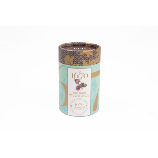 BERGAMOT EN VANILLE ZWARTE THEE MET BOSBESSENBLOEMBLAADJES 50g