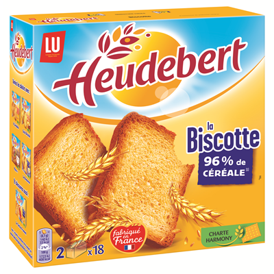 Biscotte 36 tranches 290 g Heudebert